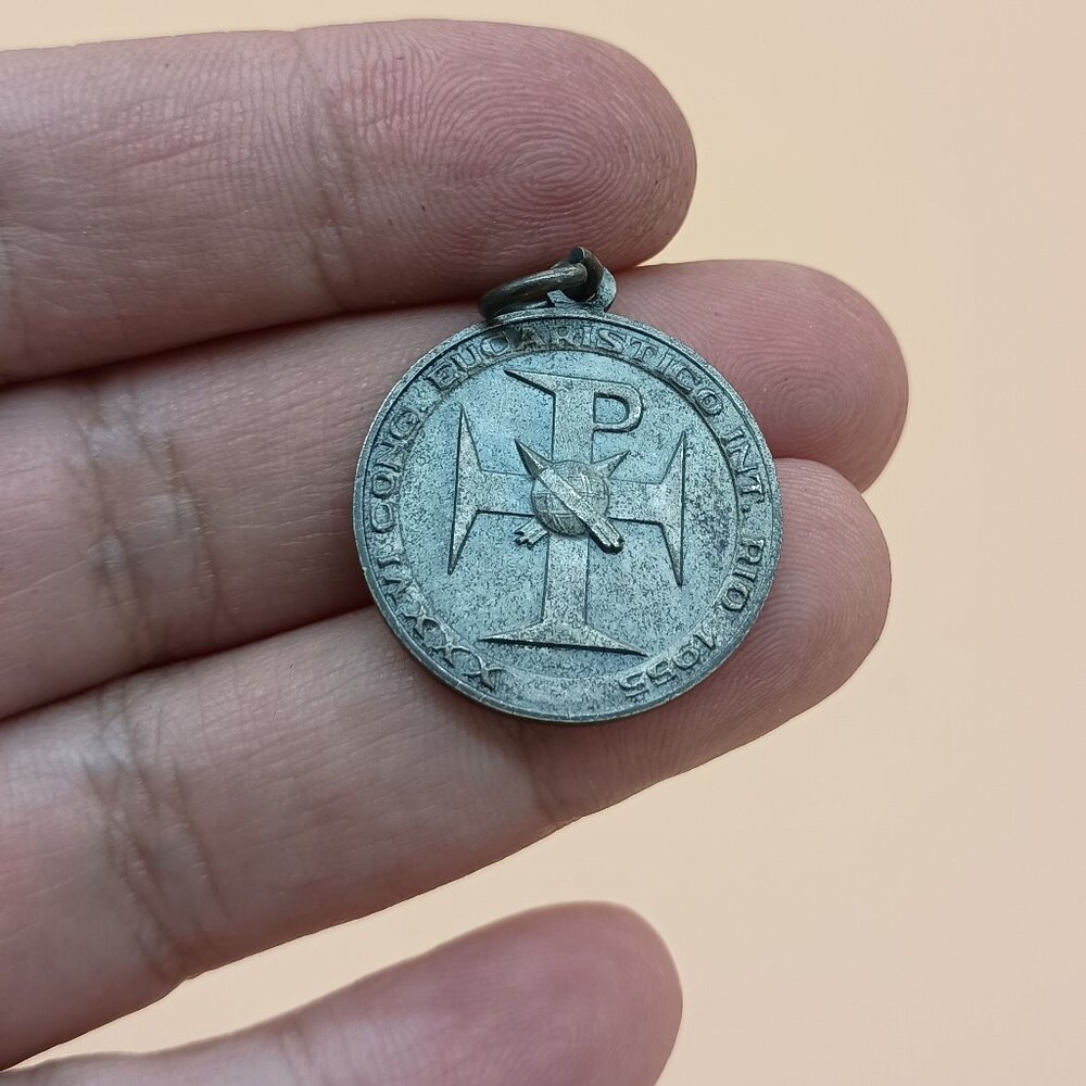 XXXVI Congress Eucaristico International Rio 1955 Medallion Vtg Catholic Medal
